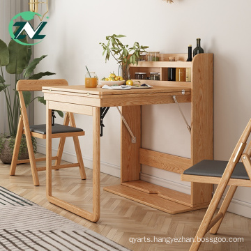 Adjustable Dining Table Extendable Wooden Dining Table